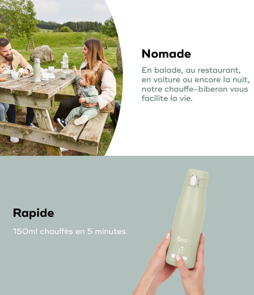 Chauffe-biberon nomade rechargeable Moov & Feed - Image 12