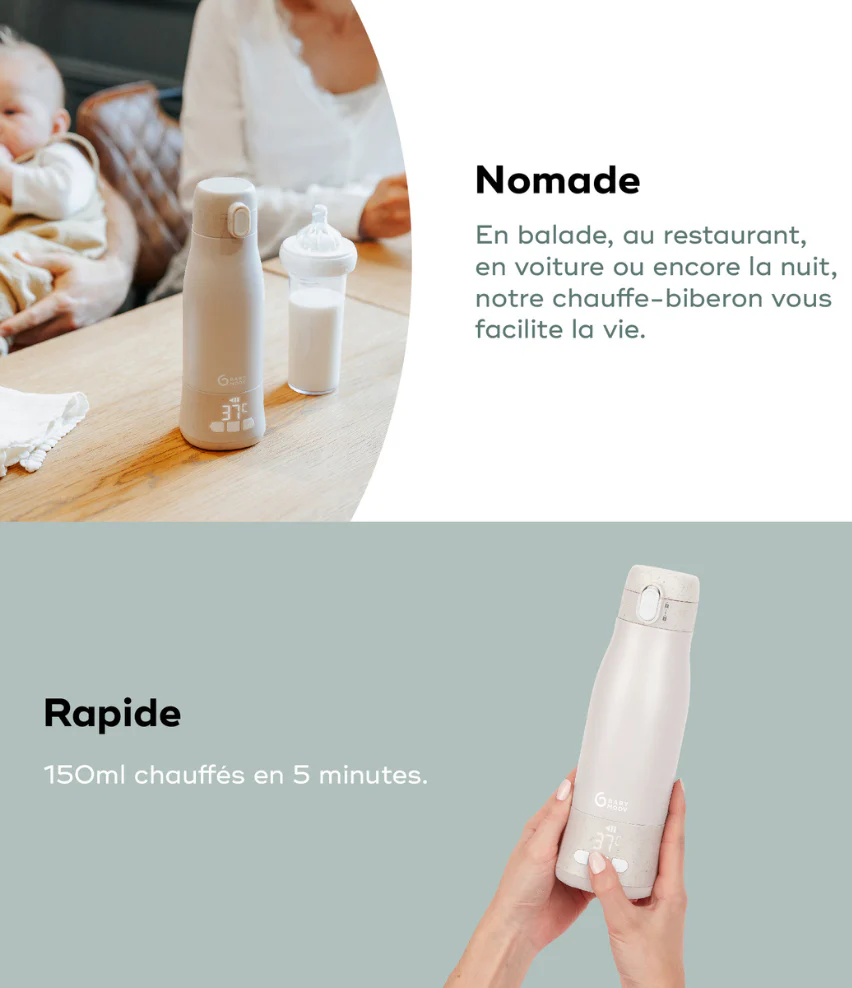 Chauffe-biberon nomade rechargeable Moov & Feed - Image 5